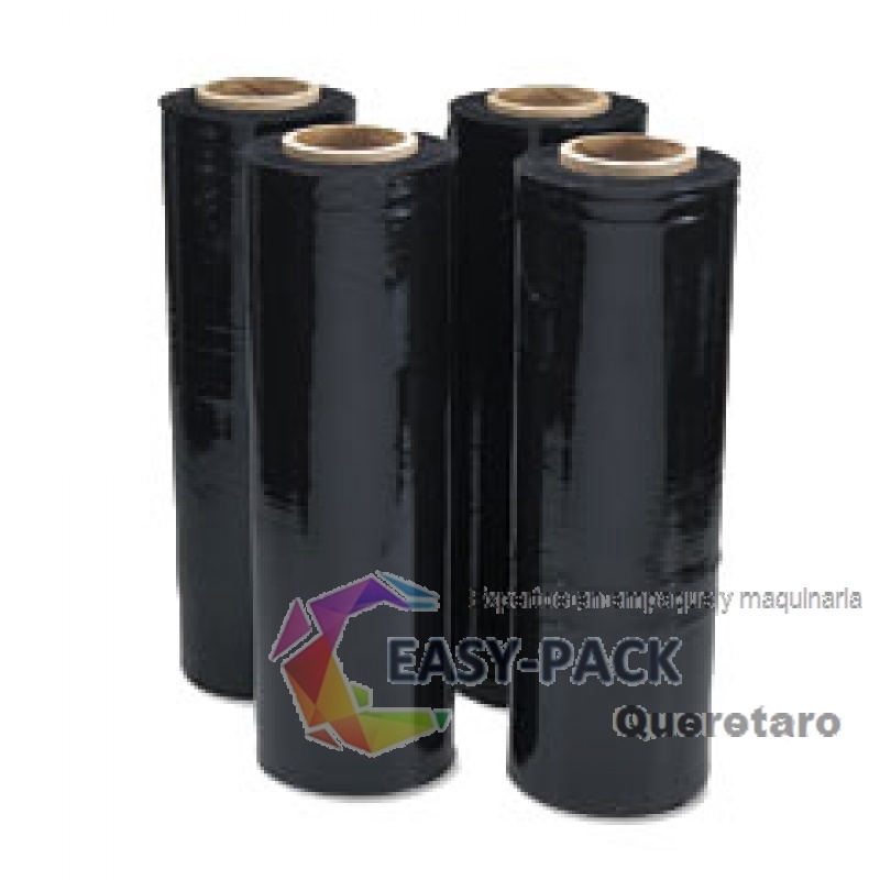 Pelicula estirable industrial negra