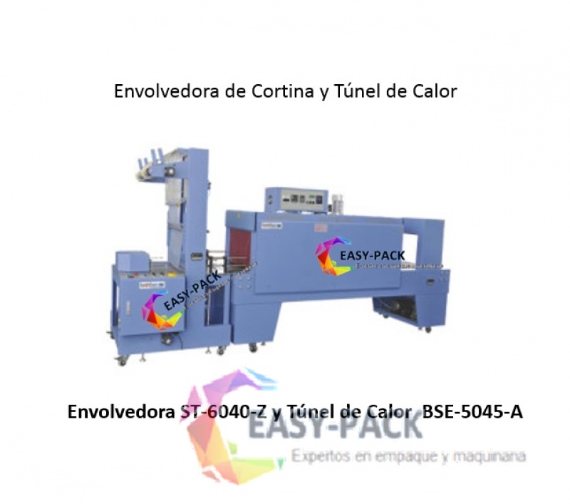  ST-6040Z y BSE-5045A Envolvedora y Túnel de calor 