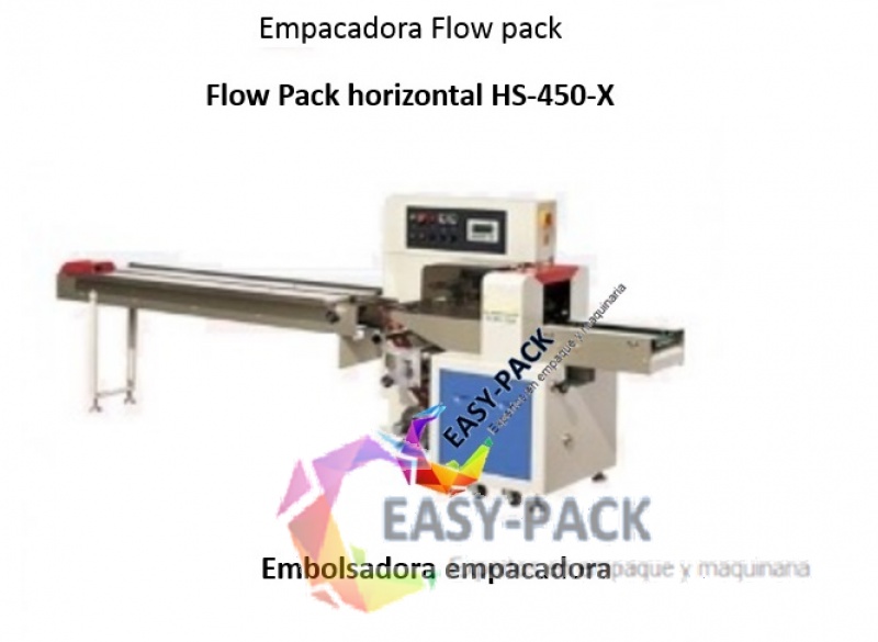 Embolsadora Empacadora Flow Pack Horizontal HS-450-X