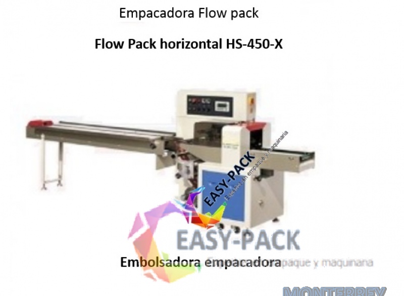 Embolsadora Empacadora Flow Pack Horizontal HS-450-X