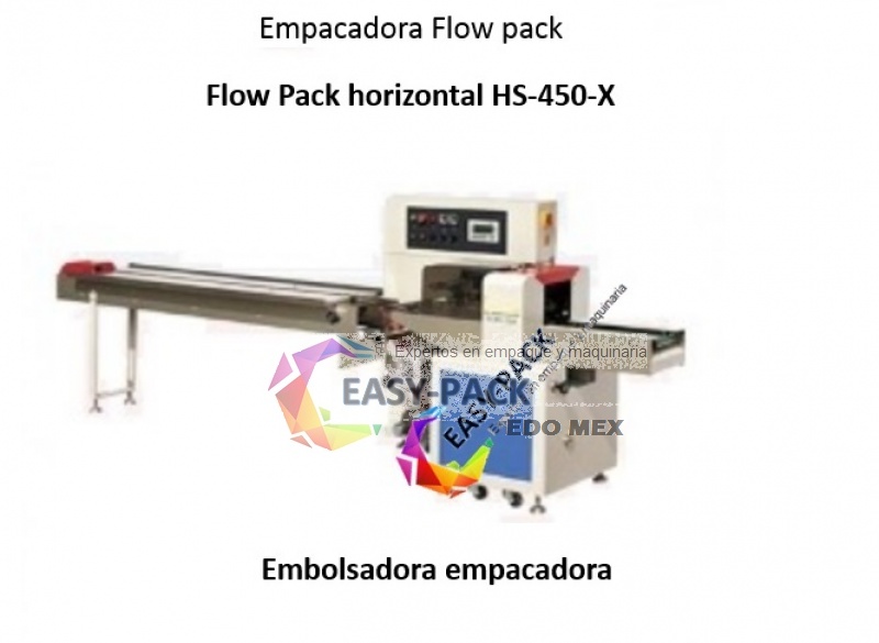 Embolsadora Empacadora Flow Pack Horizontal HS-450-X