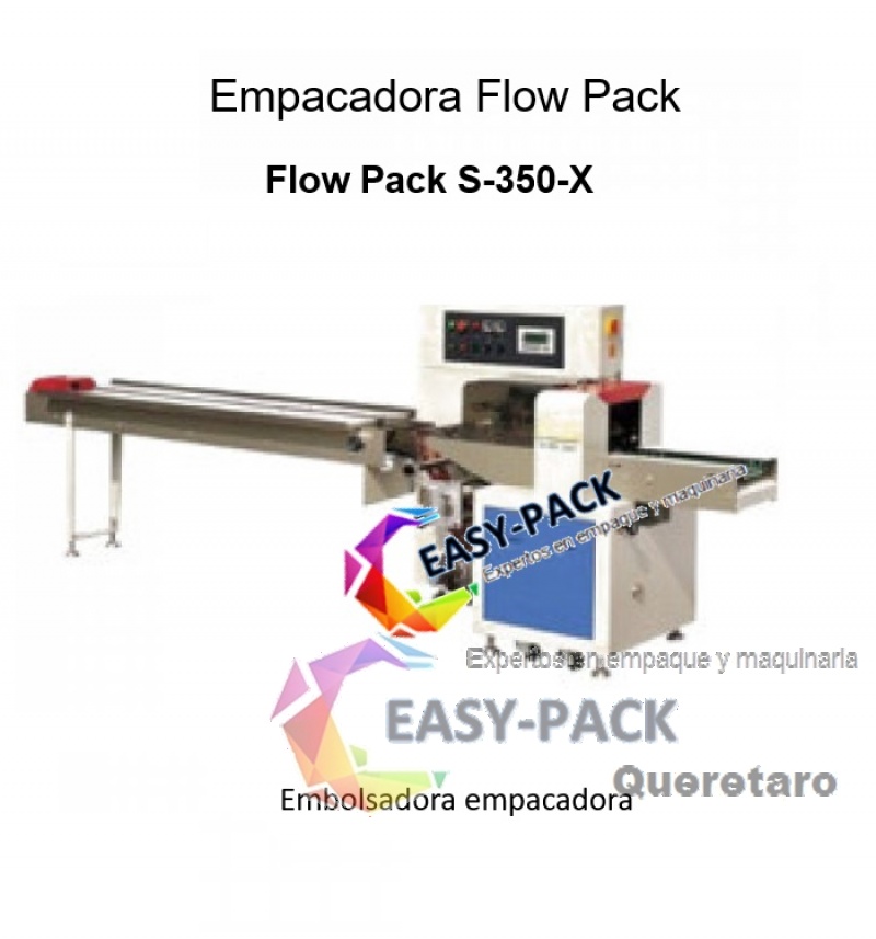 Embolsadora Empacadora Horizontal con sistema inverso Flow Pack S-350-X