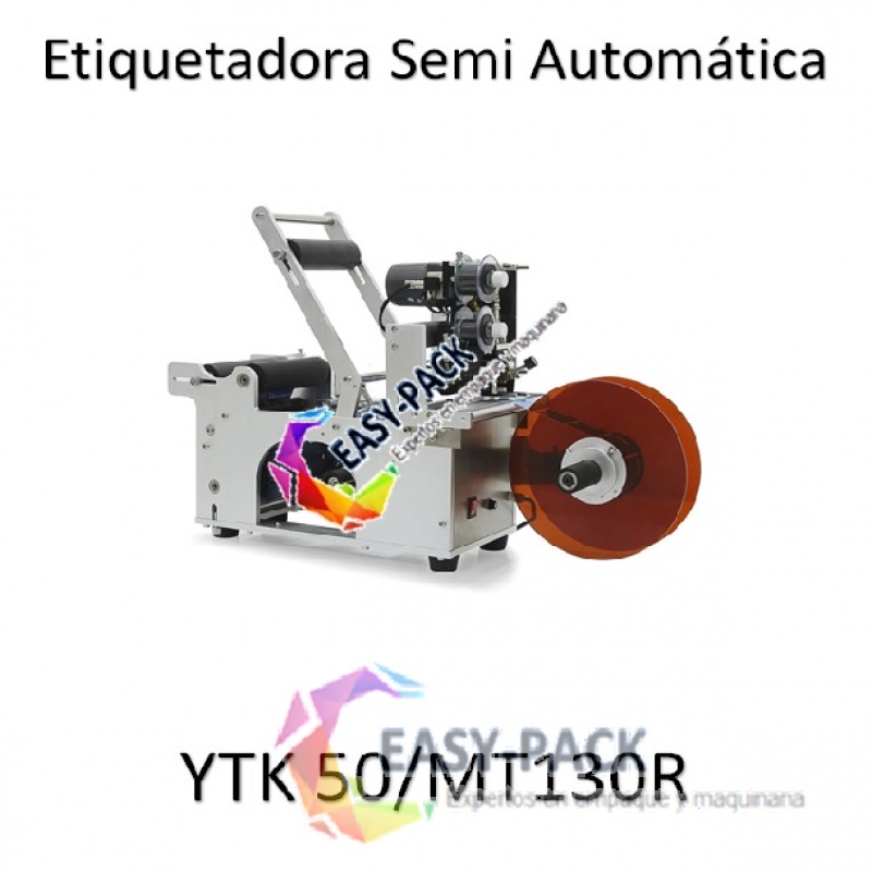 Etiquetadora Semi Automatica para Envase Redondo MT-50 con Codificador