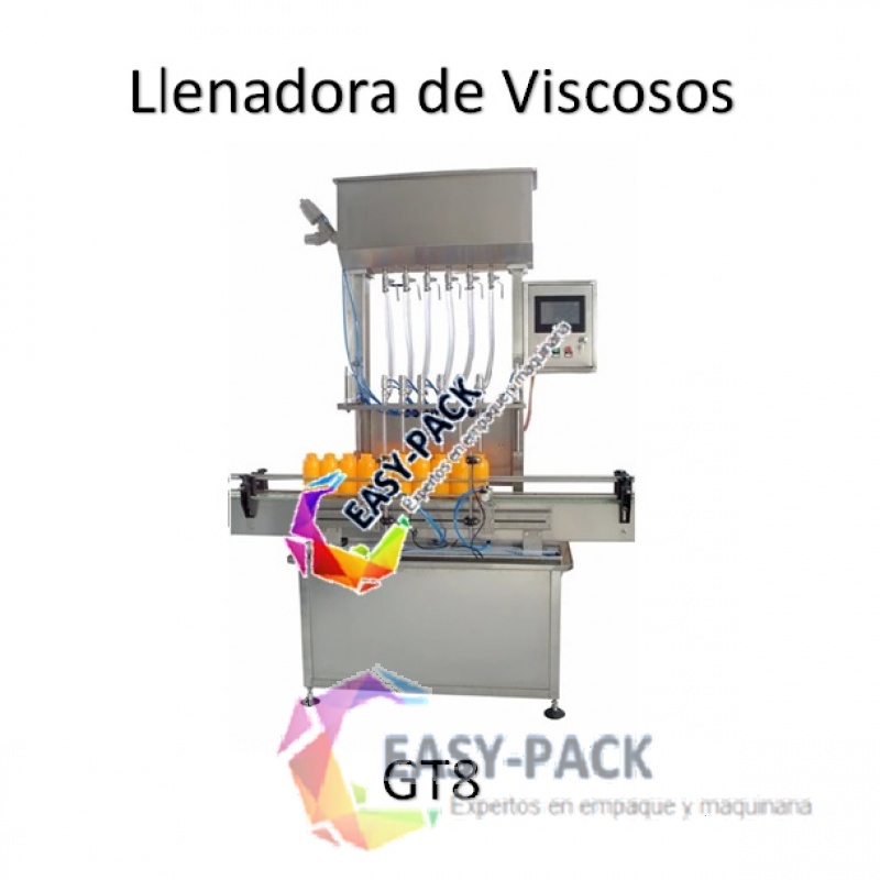 Llenadora Automática Ocho Boquillas para Viscosos GT-8 