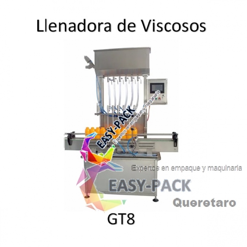 Llenadora Automática Ocho Boquillas para Viscosos GT-8 