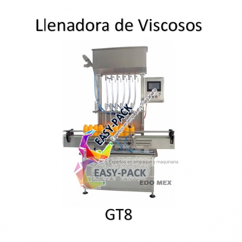 Llenadora Automática Ocho Boquillas para Viscosos GT-8 