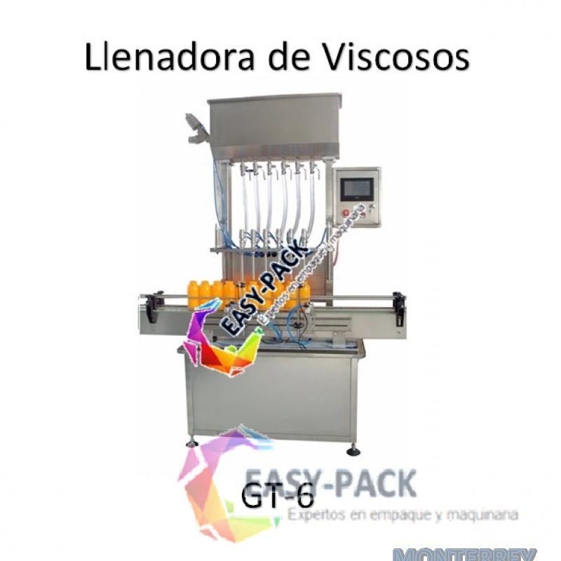 Llenadora Automática Seis Boquillas para Viscosos GT-6 