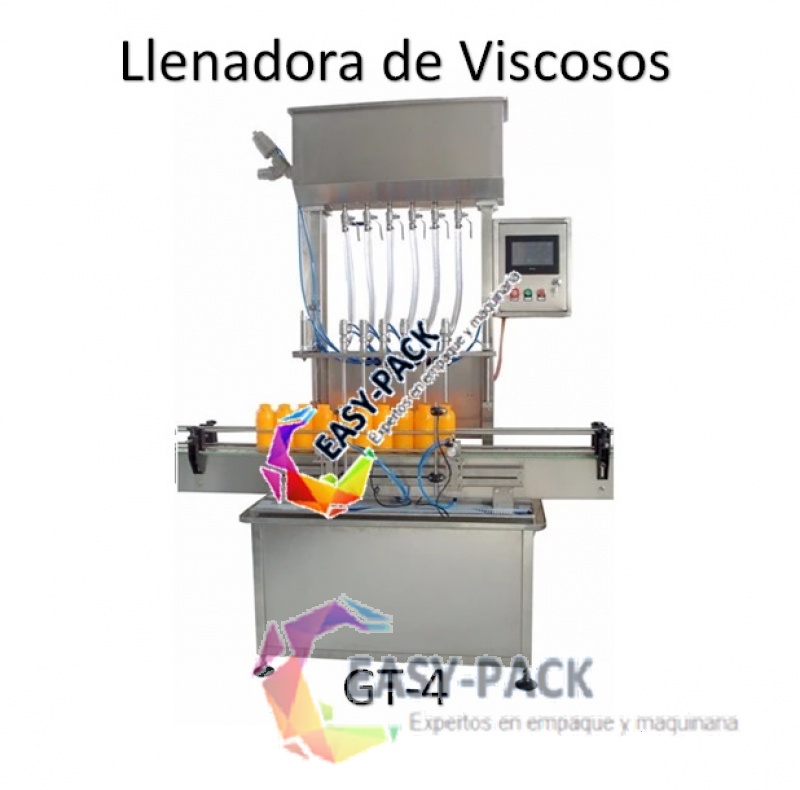 Llenadora Automática Cuatro Boquillas para Viscosos GT-4 