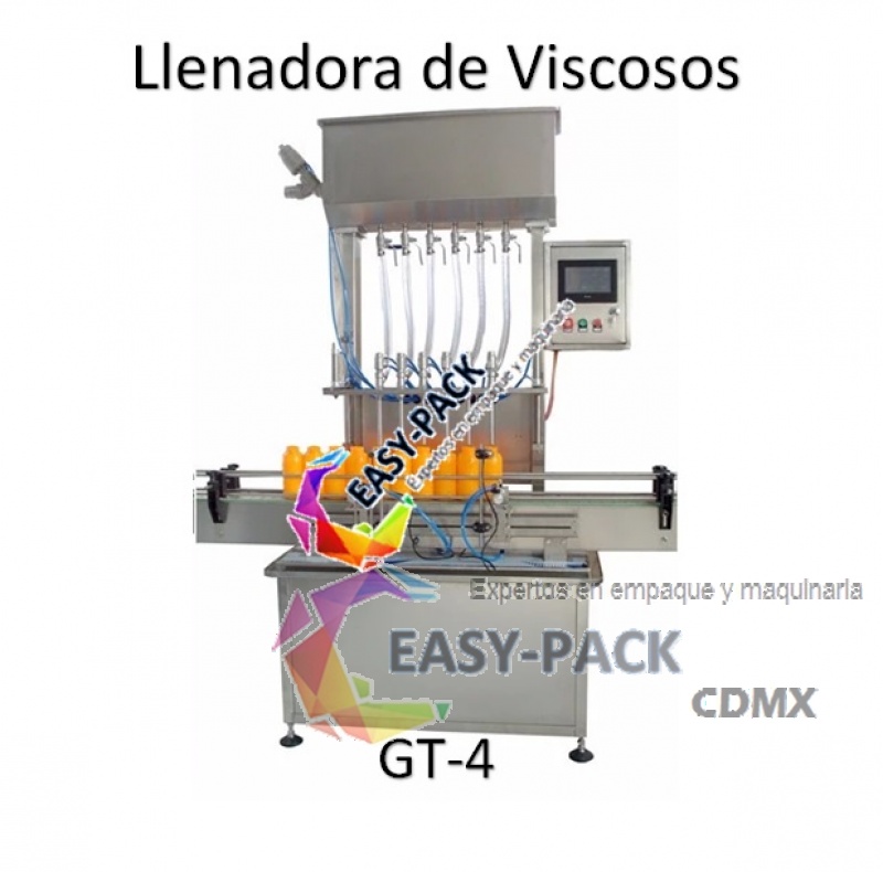 Llenadora Automática Cuatro Boquillas para Viscosos GT-4 