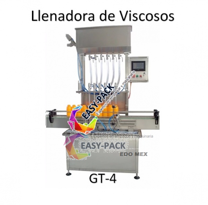 Llenadora Automática Cuatro Boquillas para Viscosos GT-4 