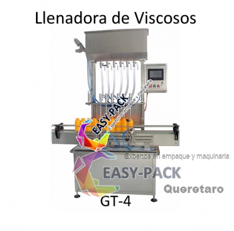 Llenadora Automática Cuatro Boquillas para Viscosos GT-4 